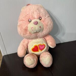 Vintage Care Bears Luv-A-Lot Love Valentine Heart Bear 13" Plush Kenner 1983